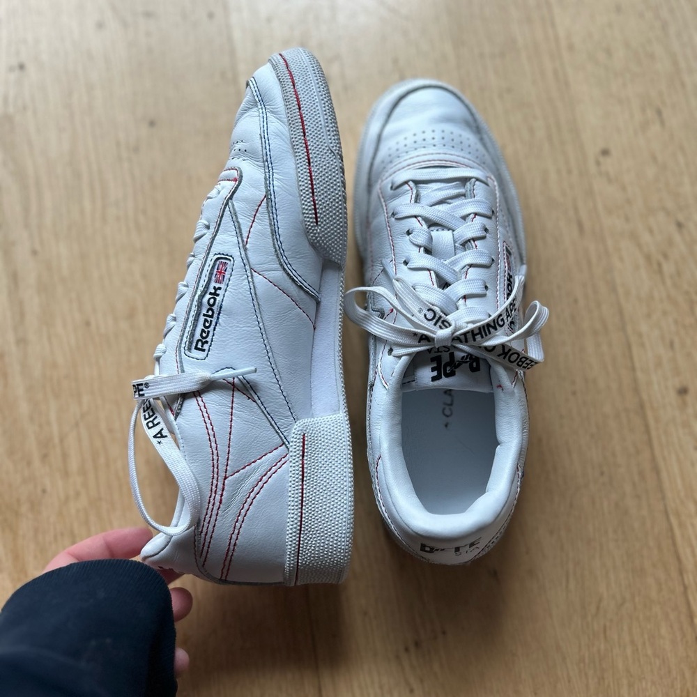 White Bapesta Reebok Classic 5 Womens